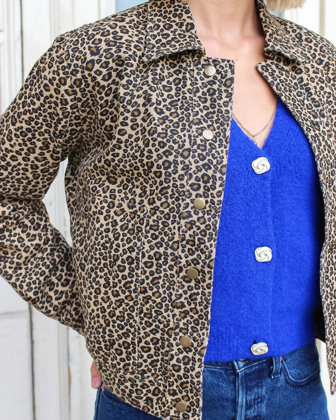 EMI-JO Vestes & Manteaux-Veste Leo LEOPARD